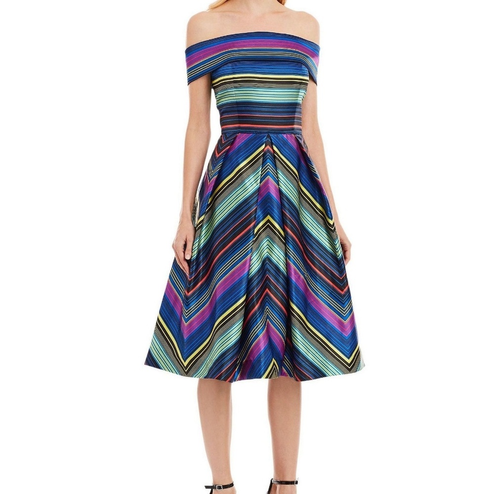 nicole miller off the shoulder dress Nicole Miller Off-Shoulder Draped Dress In Black - 14% Off